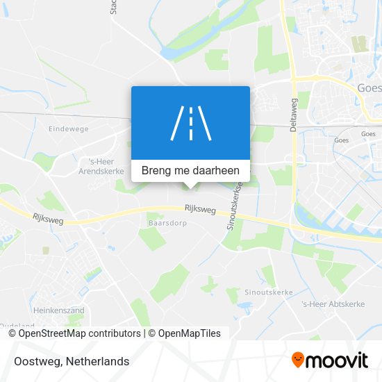 Oostweg kaart