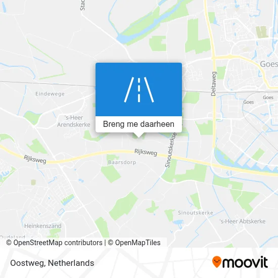 Oostweg kaart