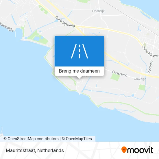 Mauritsstraat kaart