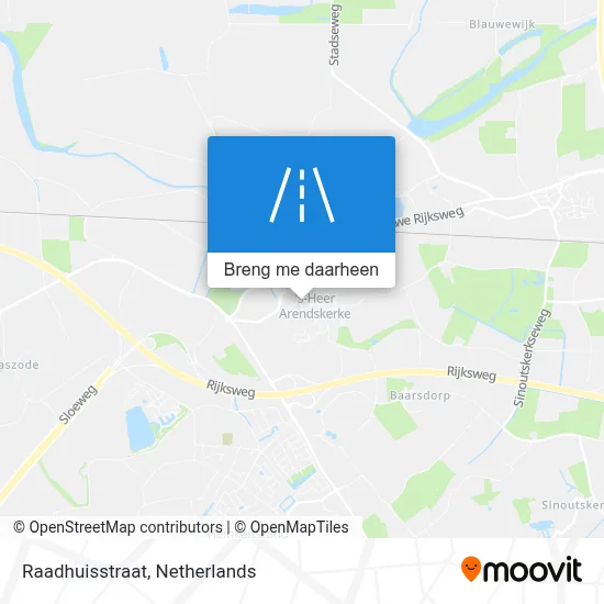 Raadhuisstraat kaart