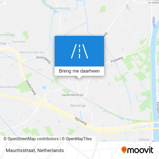 Mauritsstraat kaart
