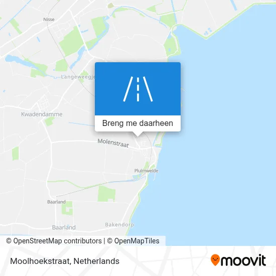 Moolhoekstraat kaart