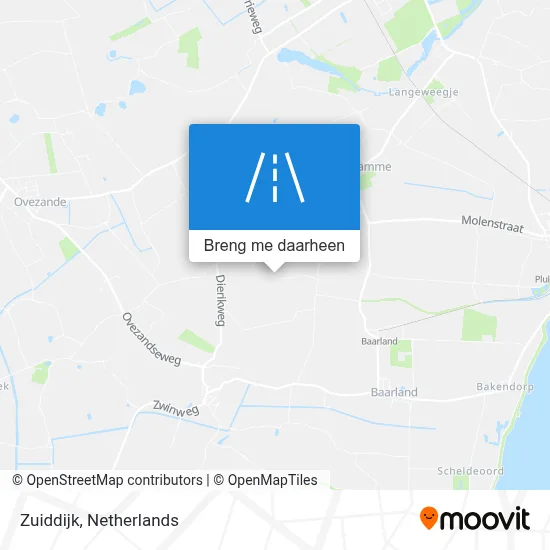 Zuiddijk kaart