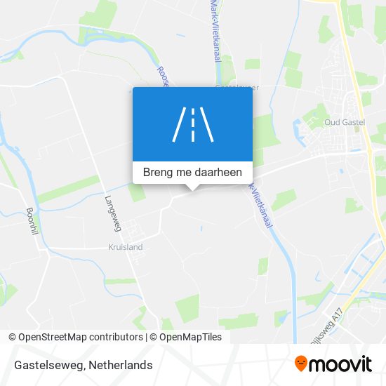 Gastelseweg kaart