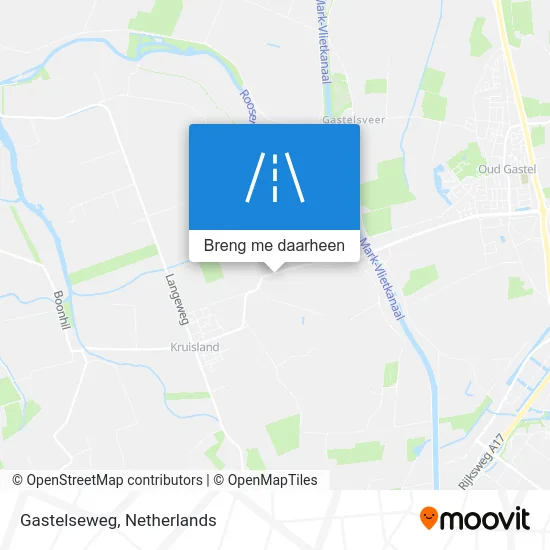 Gastelseweg kaart