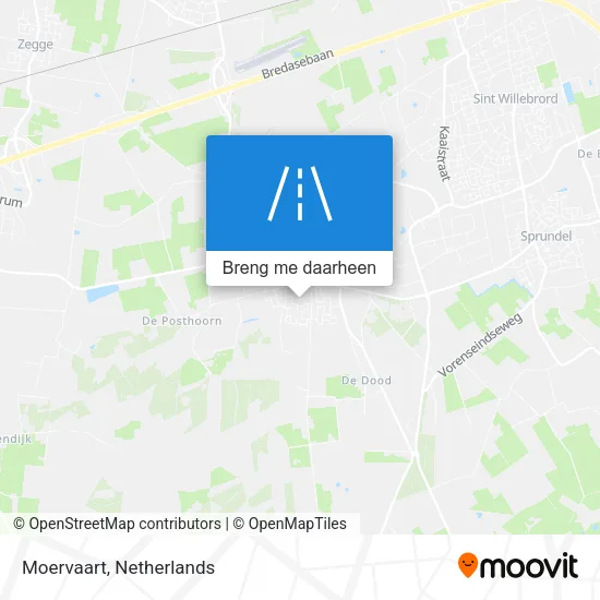 Moervaart kaart