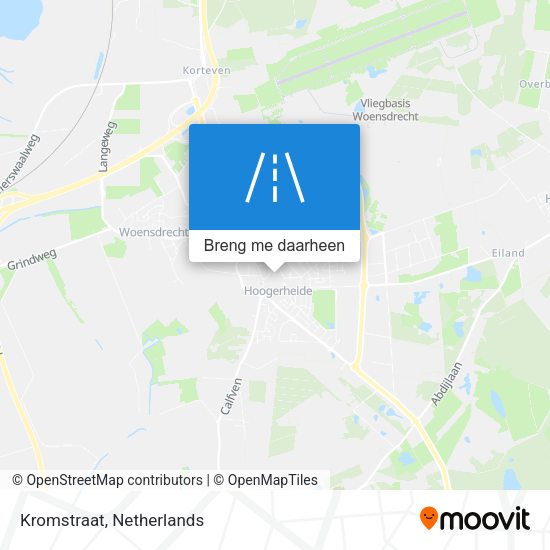 Kromstraat kaart