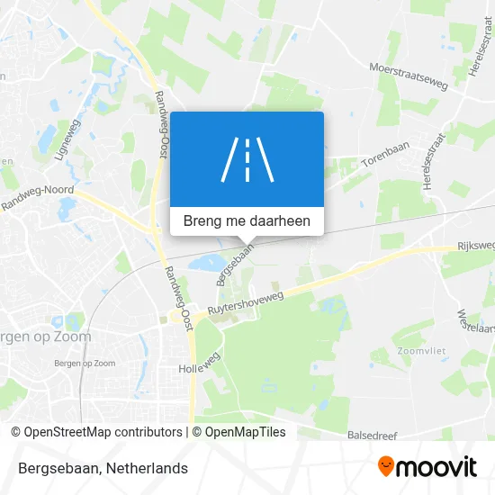 Bergsebaan kaart