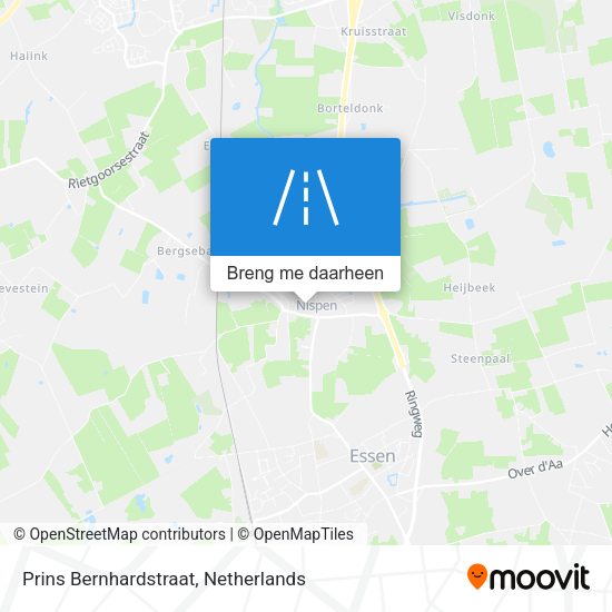 Prins Bernhardstraat kaart