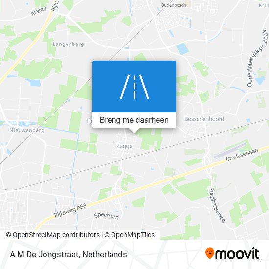 A M De Jongstraat kaart