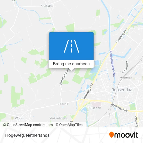 Hogeweg kaart