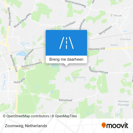 Zoomweg kaart