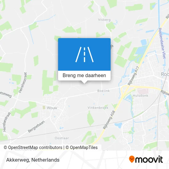Akkerweg kaart