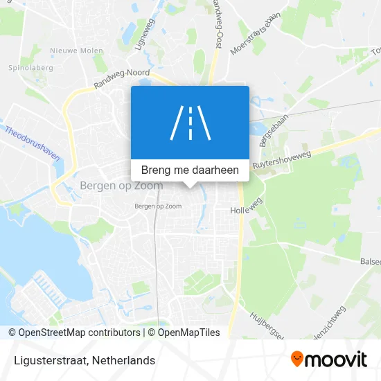 Ligusterstraat kaart