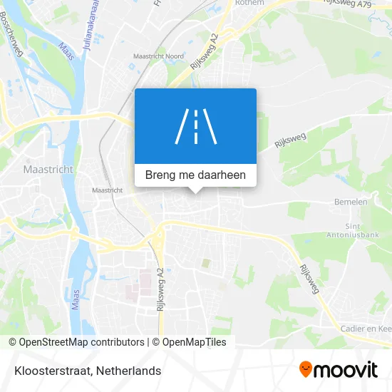 Kloosterstraat kaart