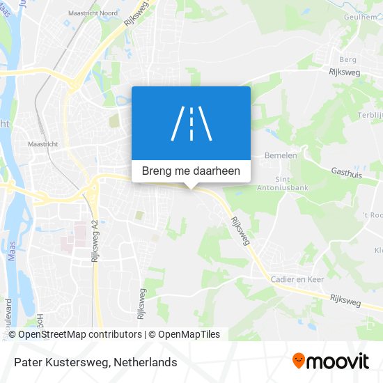 Pater Kustersweg kaart