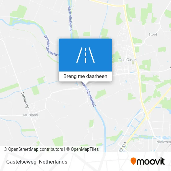 Gastelseweg kaart