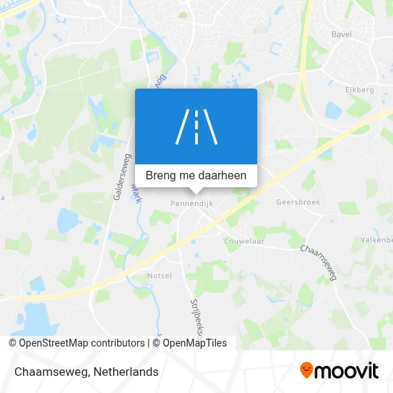 Chaamseweg kaart