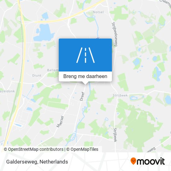 Galderseweg kaart