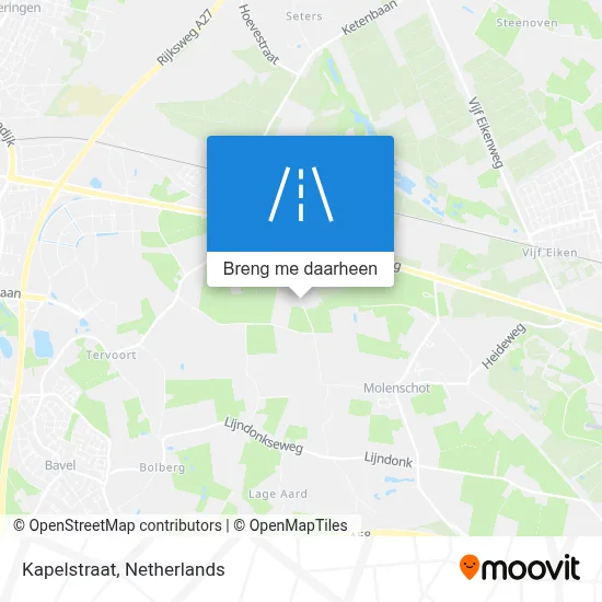 Kapelstraat kaart