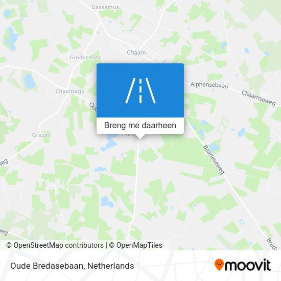 Oude Bredasebaan kaart