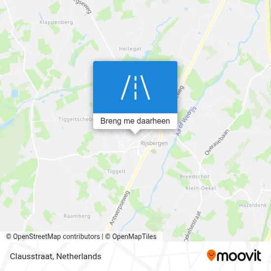 Clausstraat kaart