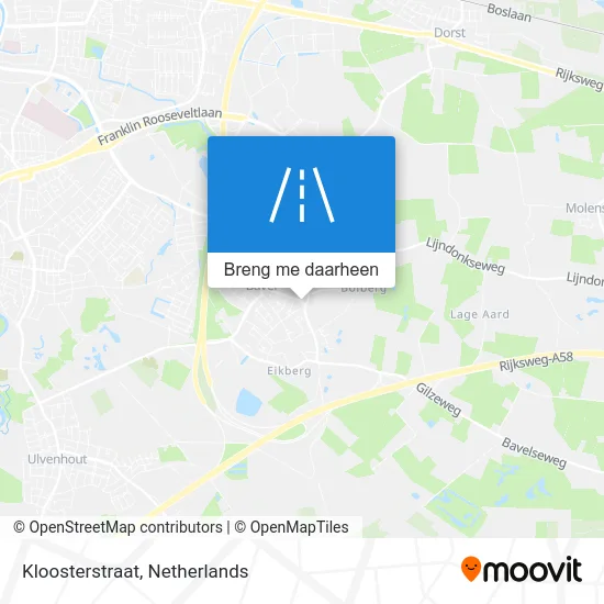 Kloosterstraat kaart