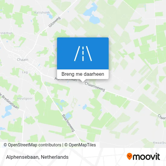 Alphensebaan kaart