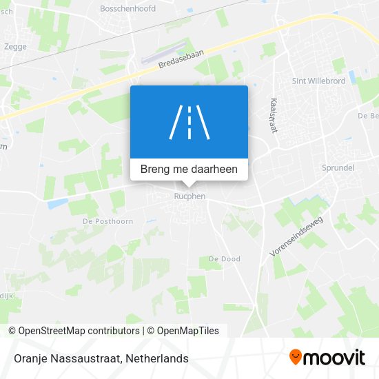 Oranje Nassaustraat kaart