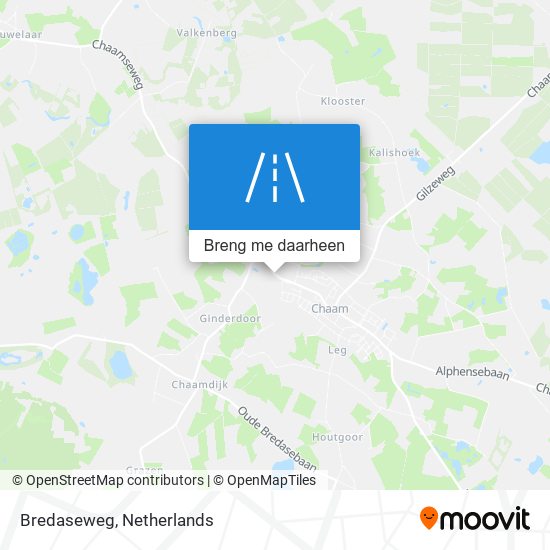 Bredaseweg kaart