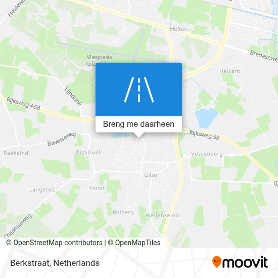 Berkstraat kaart