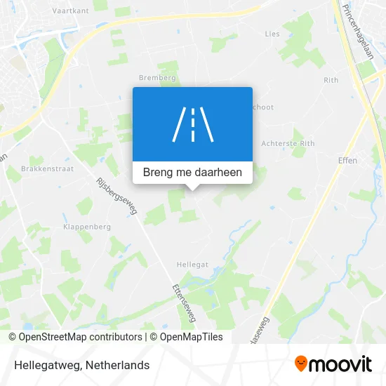Hellegatweg kaart