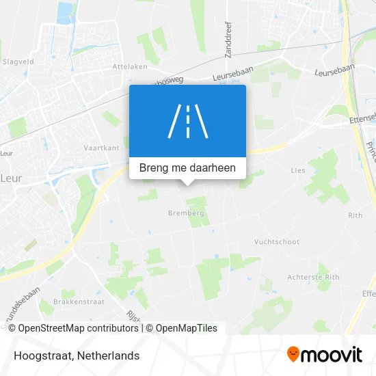 Hoogstraat kaart