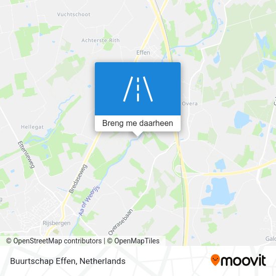 Buurtschap Effen kaart