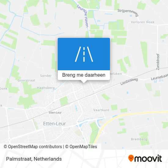Palmstraat kaart