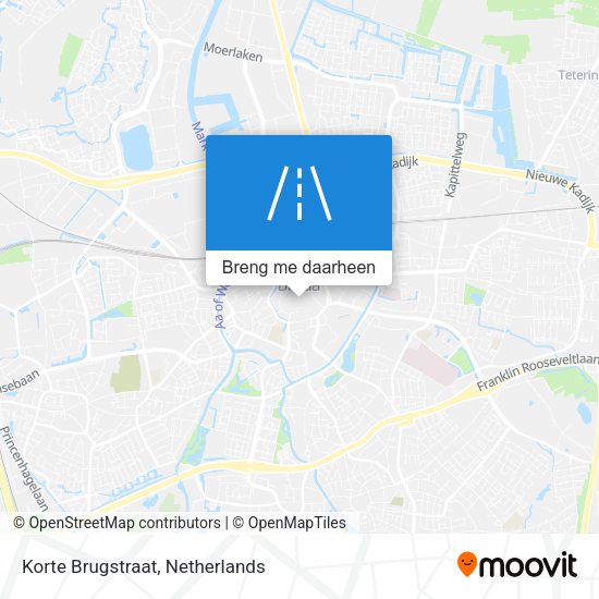 Korte Brugstraat kaart