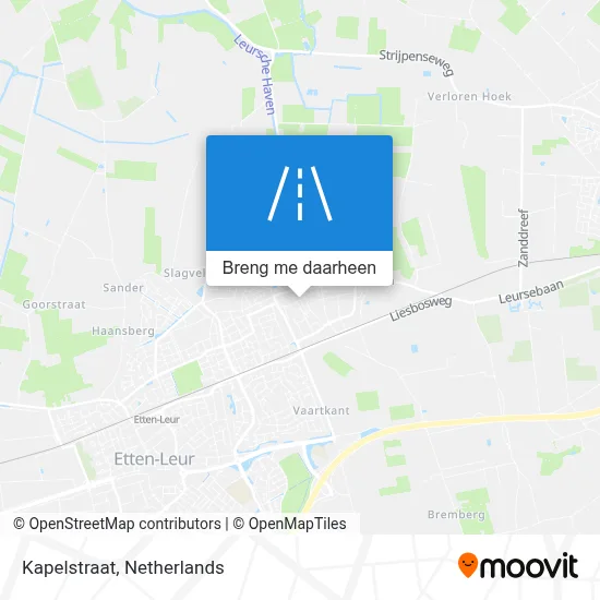 Kapelstraat kaart