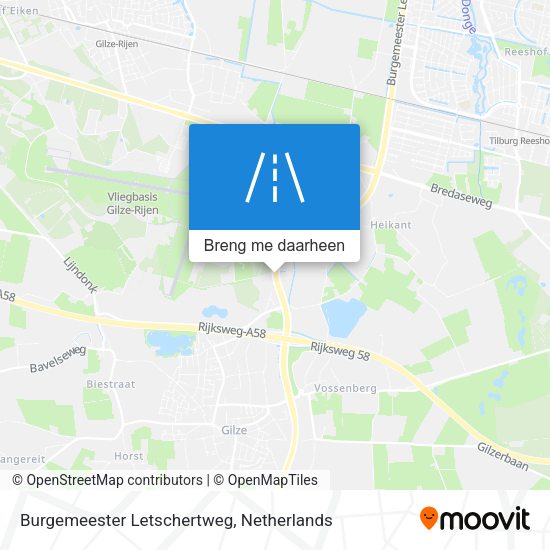 Burgemeester Letschertweg kaart