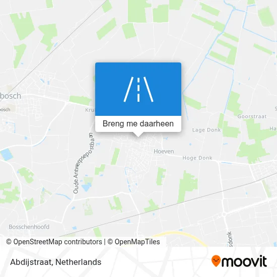 Abdijstraat kaart