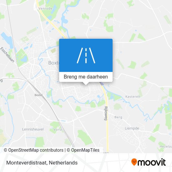 Monteverdistraat kaart