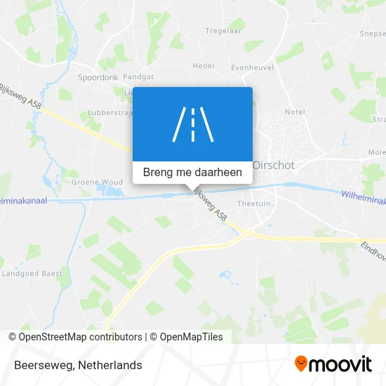 Beerseweg kaart
