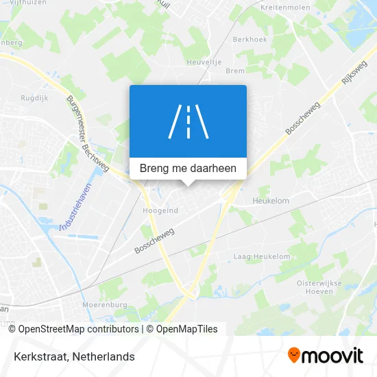 Kerkstraat kaart