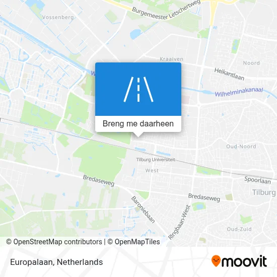 Europalaan kaart