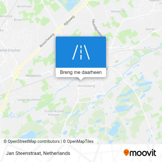 Jan Steenstraat kaart