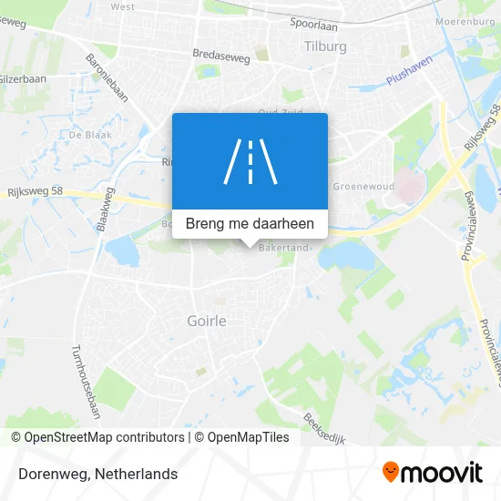 Dorenweg kaart