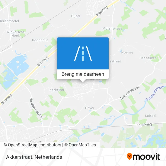 Akkerstraat kaart