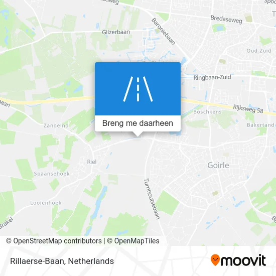 Rillaerse-Baan kaart