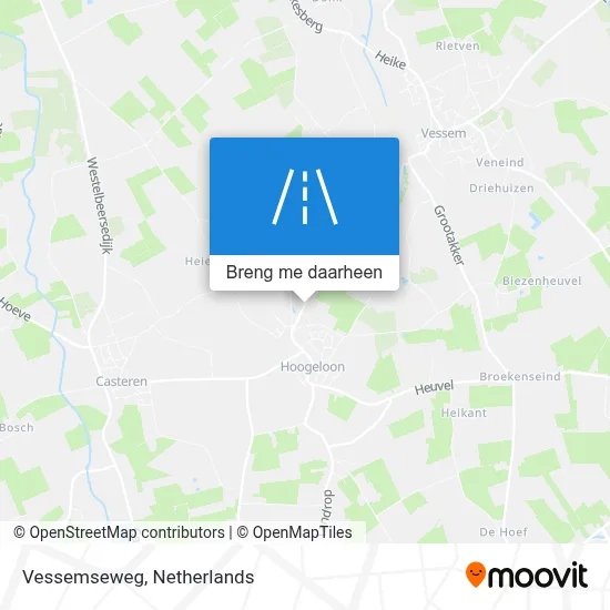 Vessemseweg kaart