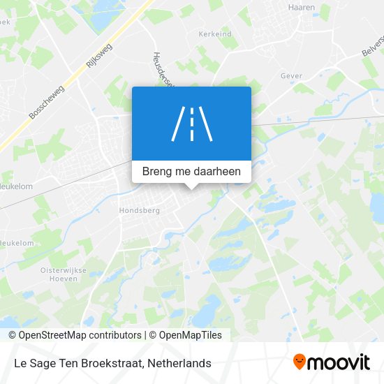 Le Sage Ten Broekstraat kaart