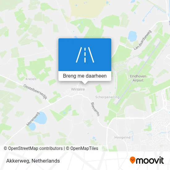 Akkerweg kaart